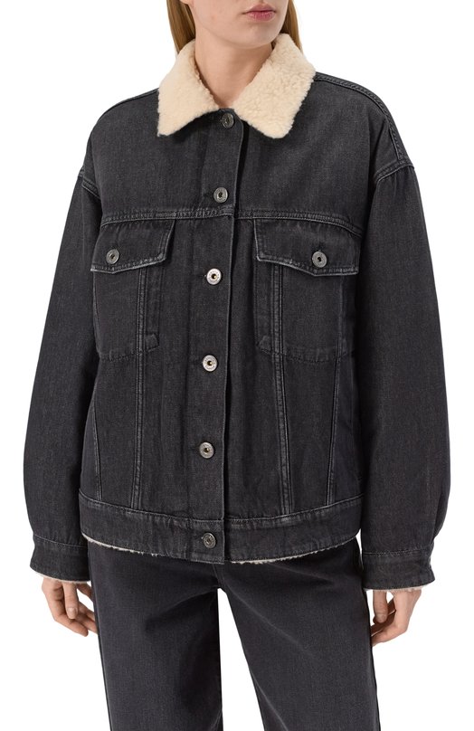 Джинсовая куртка Weekend Max Mara LIBAN0 Серый  LIBAN0 Фото 3