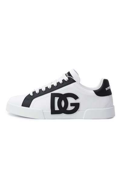 Комбинированные кеды portofino light strobel DOLCE & GABBANA белого цвета по цене 65350 руб., арт. CS2343/AE629, фото 4 Комбинированные кеды portofino light strobel DOLCE & GABBANA, арт. CS2343/AE629, фото 4