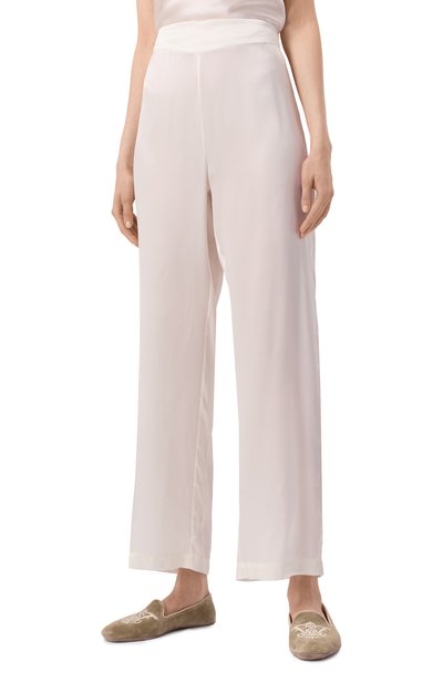 Шелковые брюки SIMONE PERELE белого цвета по цене 27770 руб., арт. 1F8660, фото 3 Шелковые брюки SIMONE PERELE, арт. 1F8660, фото 3