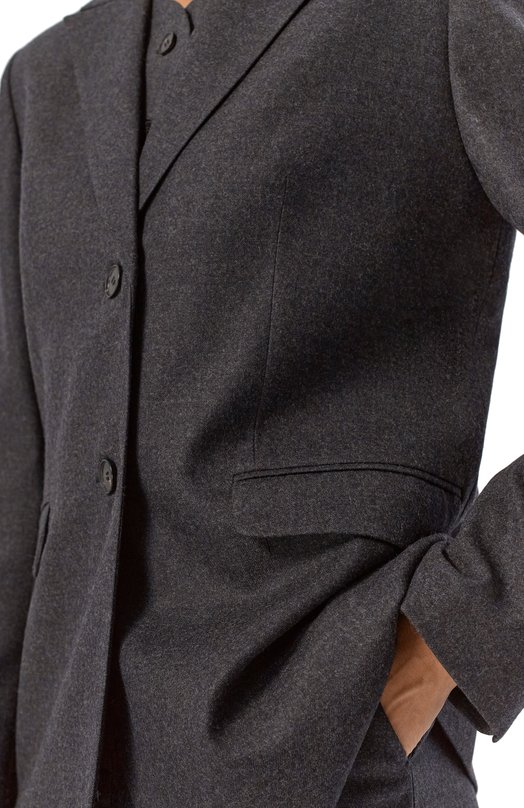 Шерстной жакет Lesyanebo LN02H-424_ITB Серый  LN02H-424_ITB Фото 5