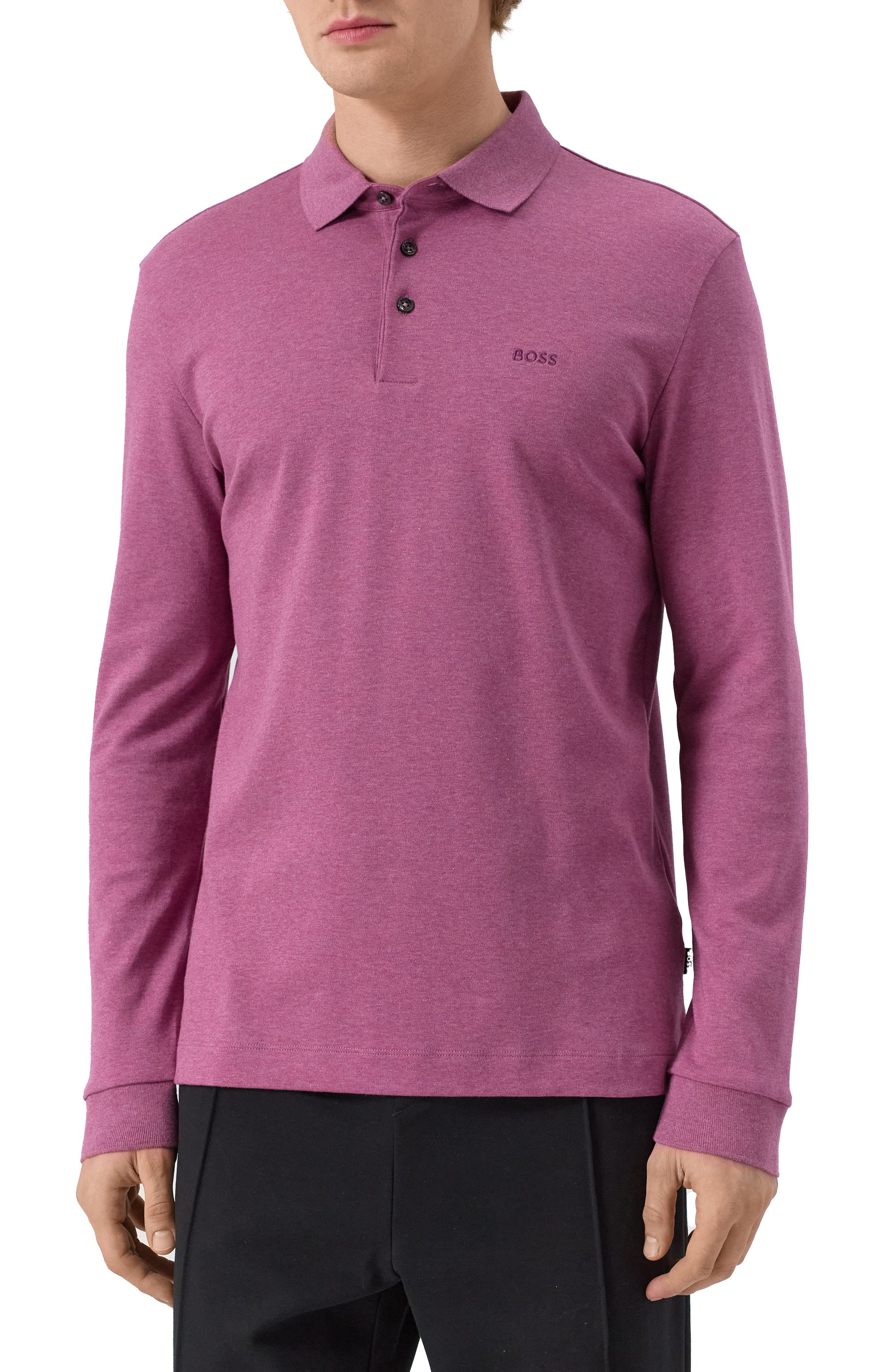 Хлопковое поло BOSS, арт. 50468392, фото 3