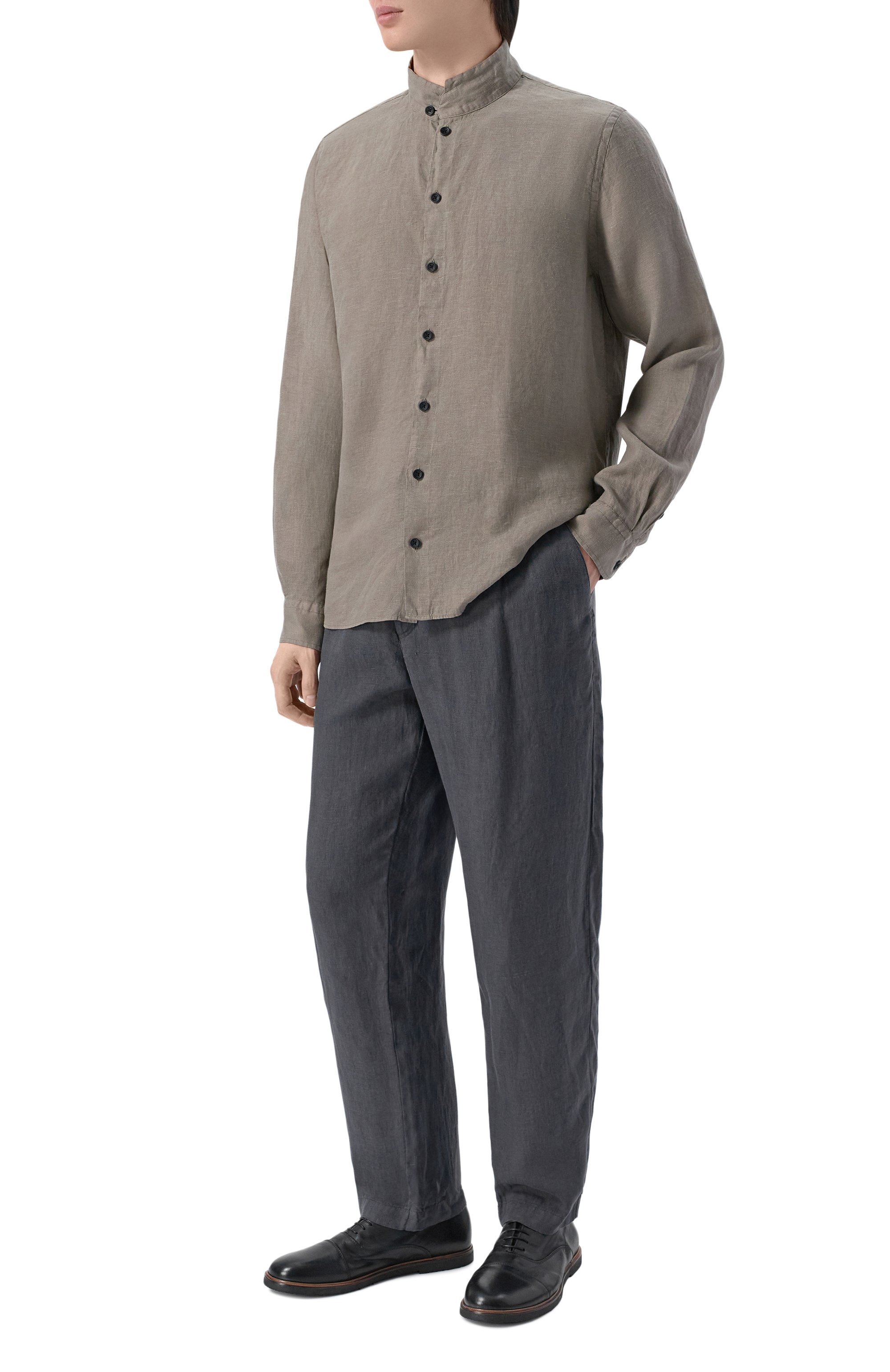 Льняная рубашка HANNES ROETHER, арт. MIL29SKE.608, фото 2