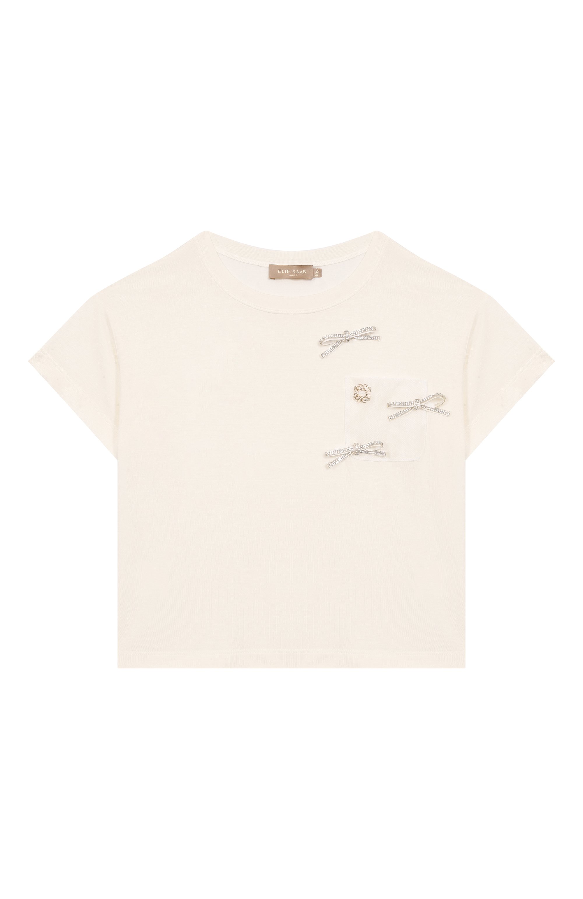 Футболка из вискозы ELIE SAAB JUNIOR, арт. EFTS016 V1/TS0378/6-10, фото 1