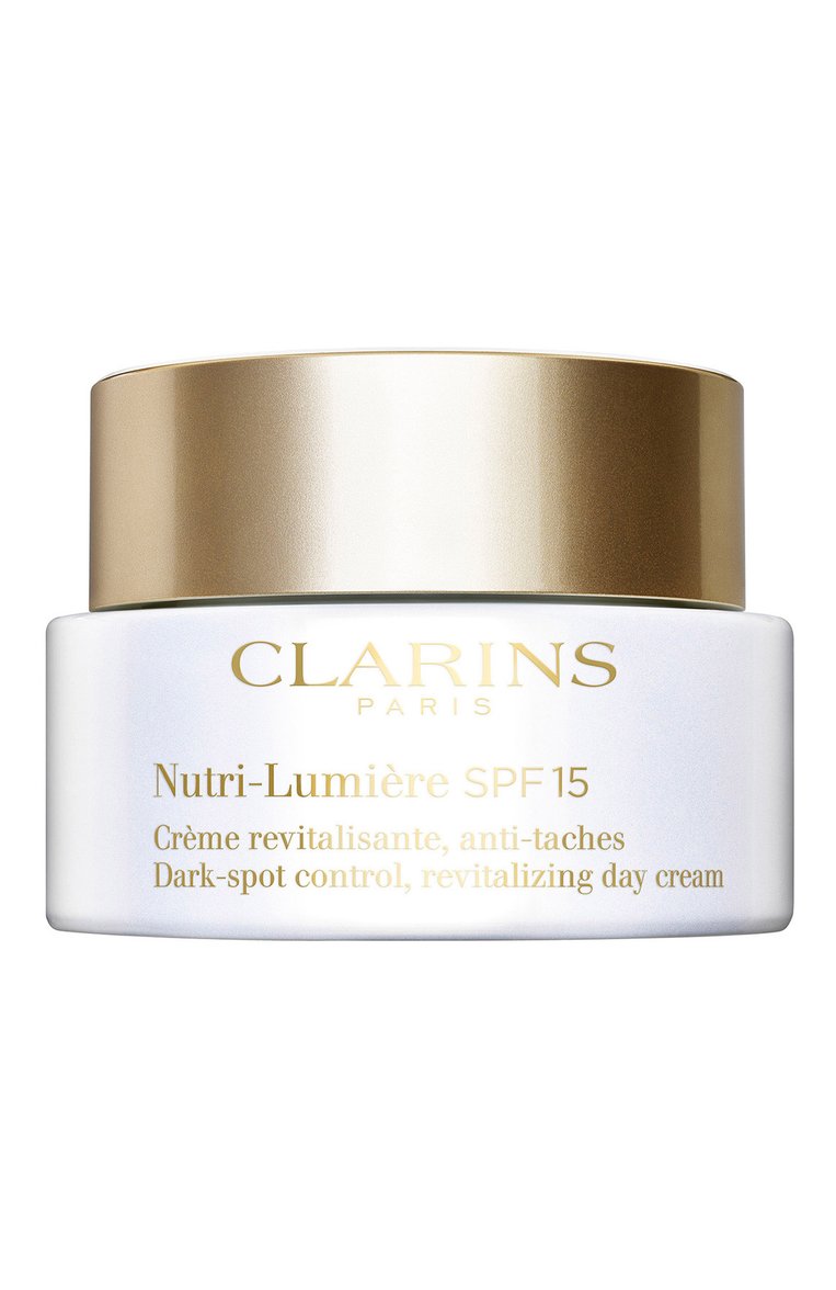 Антивозрастной крем для лица spf 15 nutri-lumiere (50ml) CLARINS бесцветного цвета, арт. 80104237 | Фото 1 (Нос: Не проставлено; Региональные ограничения белый список (Axapta Mercury): Не проставлено; Назначение: Для лица; Косметика кросс-кт: Антивозрастной уход; Тип продукта: Кремы)