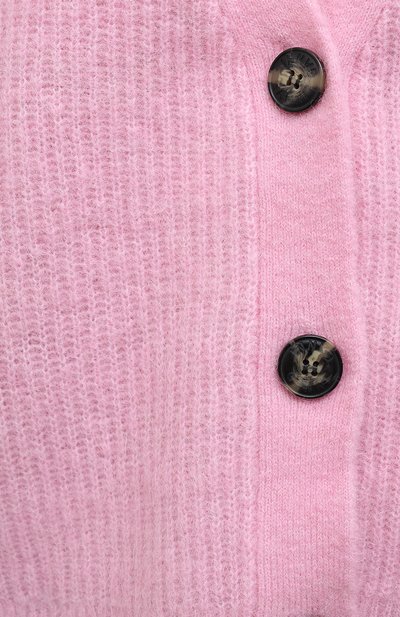 Кардиган GANNI розового цвета по цене 29950 руб., арт. K1418, фото 5 Кардиган GANNI, арт. K1418, фото 5