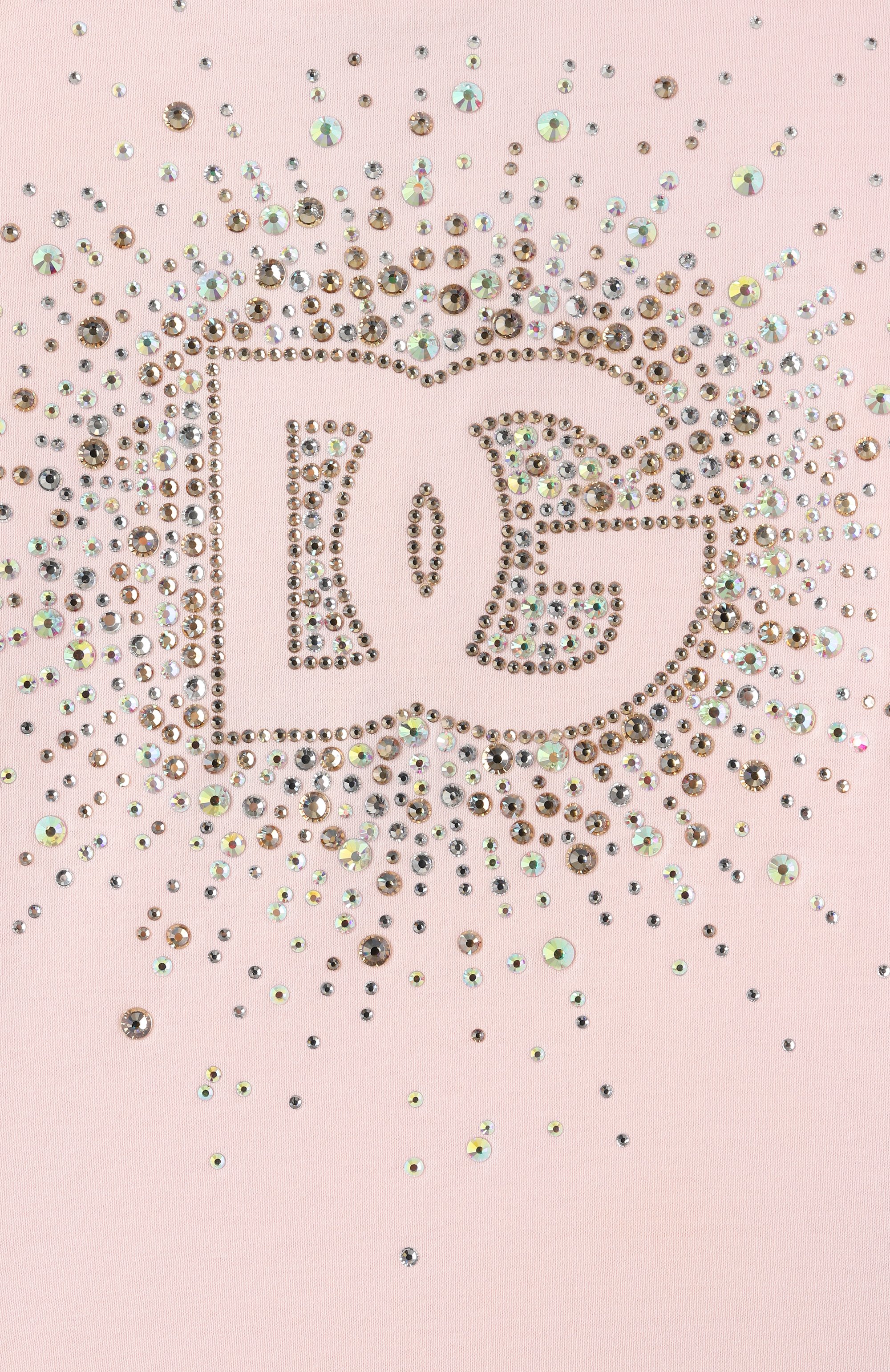 Хлопковая футболка DOLCE & GABBANA светло-розового цвета по цене 63300 руб., арт. L5JTNK/G7N6B/8-14, фото 3 Хлопковая футболка DOLCE & GABBANA, арт. L5JTNK/G7N6B/8-14, фото 3