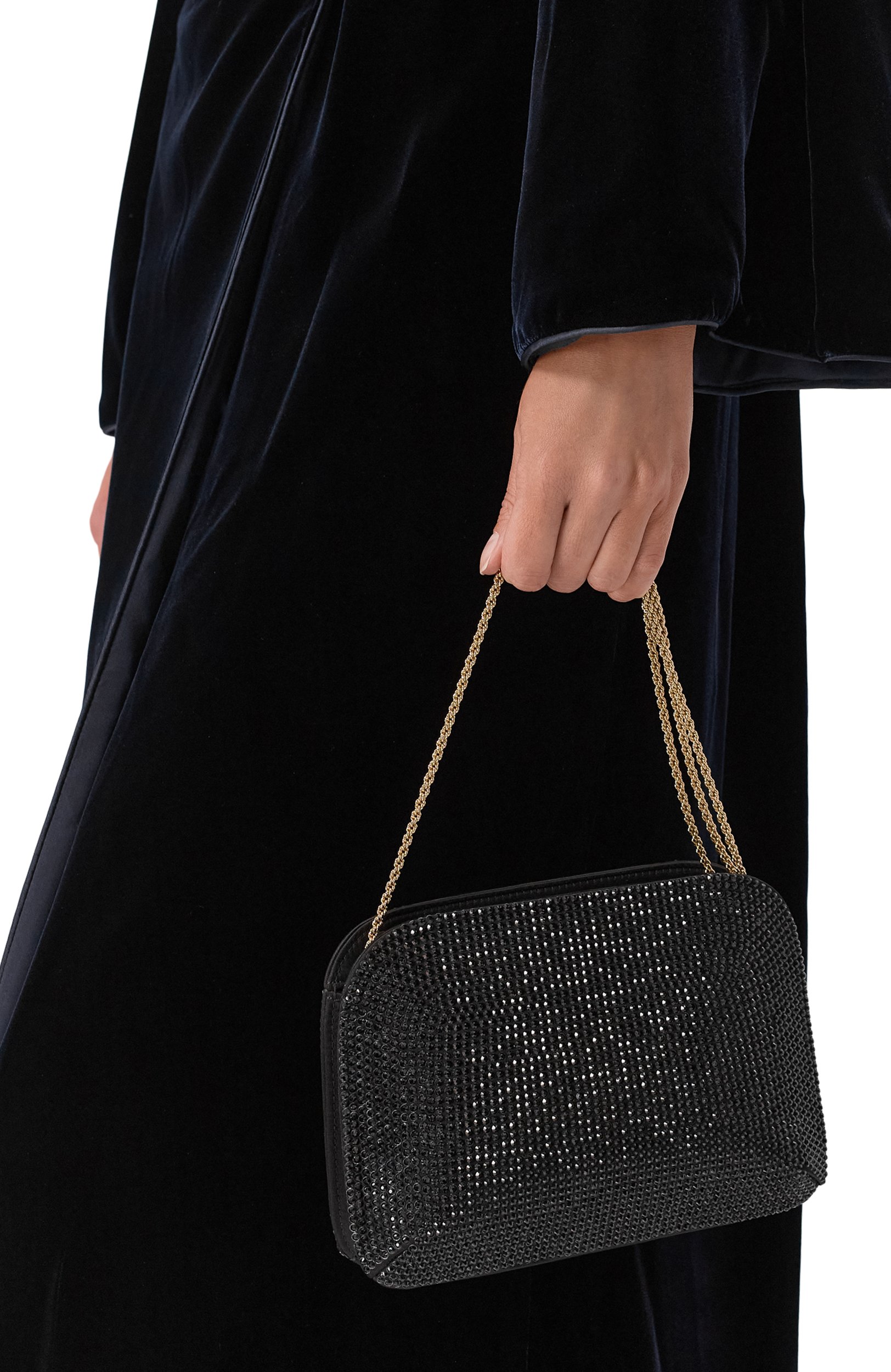 Клатч GIORGIO ARMANI черного цвета по цене 308000 руб., арт. Y1C097/YFW1A, фото 2 Клатч GIORGIO ARMANI, арт. Y1C097/YFW1A, фото 2