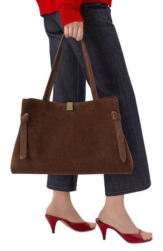 Сумка-тоут Gyoza Yuzefi GY0ZA T0TE/SUEDE Коричневый  GY0ZA T0TE/SUEDE Фото 2