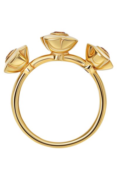 Кольцо трио с цитринами MOONKA золотого цвета по цене 14100 руб., арт. FLW-925YG-RG01-CTR, фото 4 Кольцо трио с цитринами MOONKA, арт. FLW-925YG-RG01-CTR, фото 4