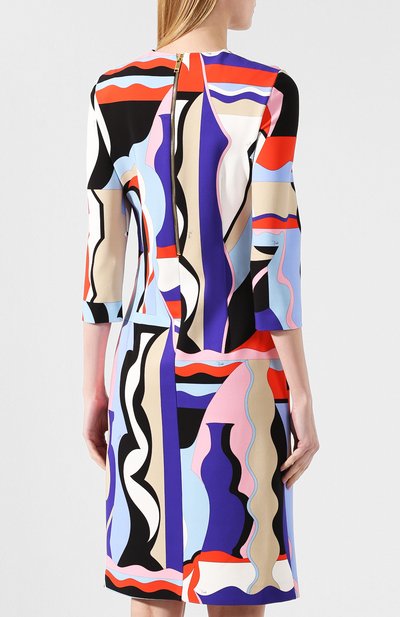 Платье из вискозы EMILIO PUCCI фиолетового цвета по цене 94150 руб., арт. 9RRH01/9R746, фото 4 Платье из вискозы EMILIO PUCCI, арт. 9RRH01/9R746, фото 4