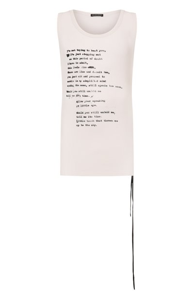 Мужская хлопковая майка ANN DEMEULEMEESTER, арт. B0013216/FA659