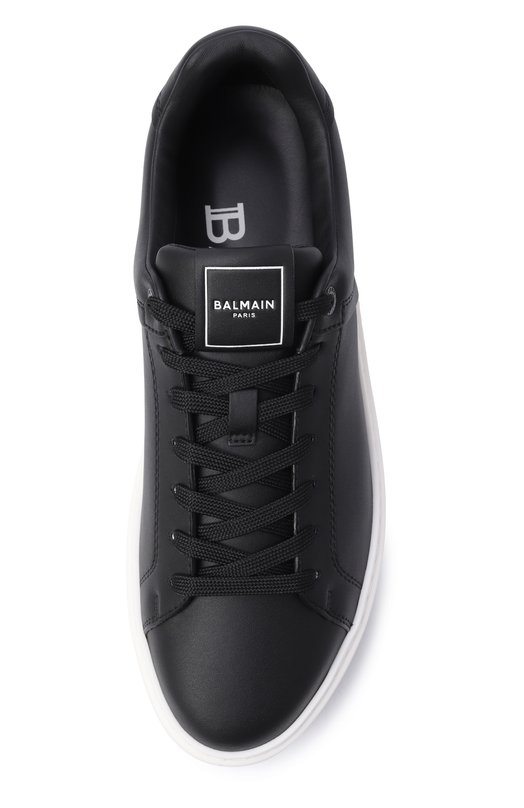 Кожаные кеды B-Court Balmain GN1VI690/LVTR Чёрный  GN1VI690/LVTR Фото 6