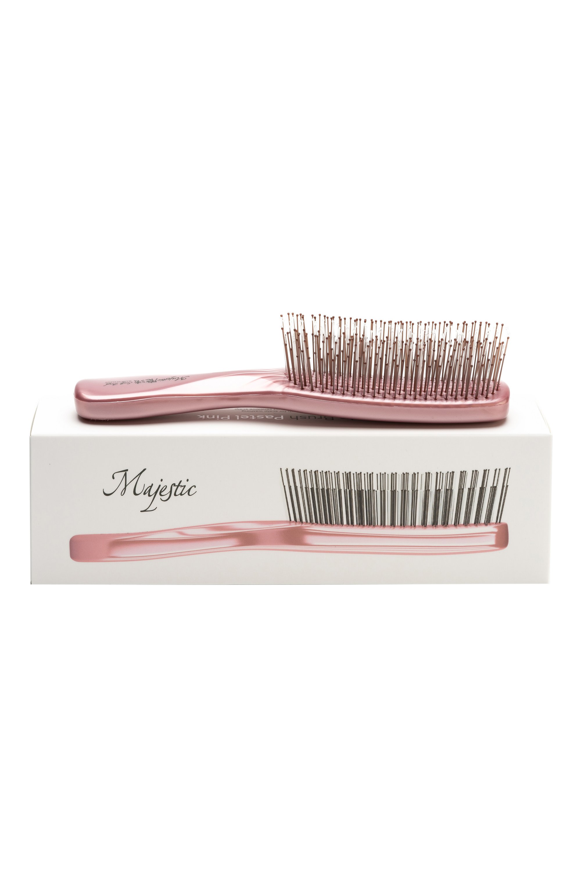 Расческа scalp brush 372 зубца, оттенок пудровый MAJESTIC пудрового цвета по цене 21000 руб., арт. 4580197740041, фото 2 Расческа scalp brush 372 зубца, оттенок пудровый MAJESTIC, арт. 4580197740041, фото 2
