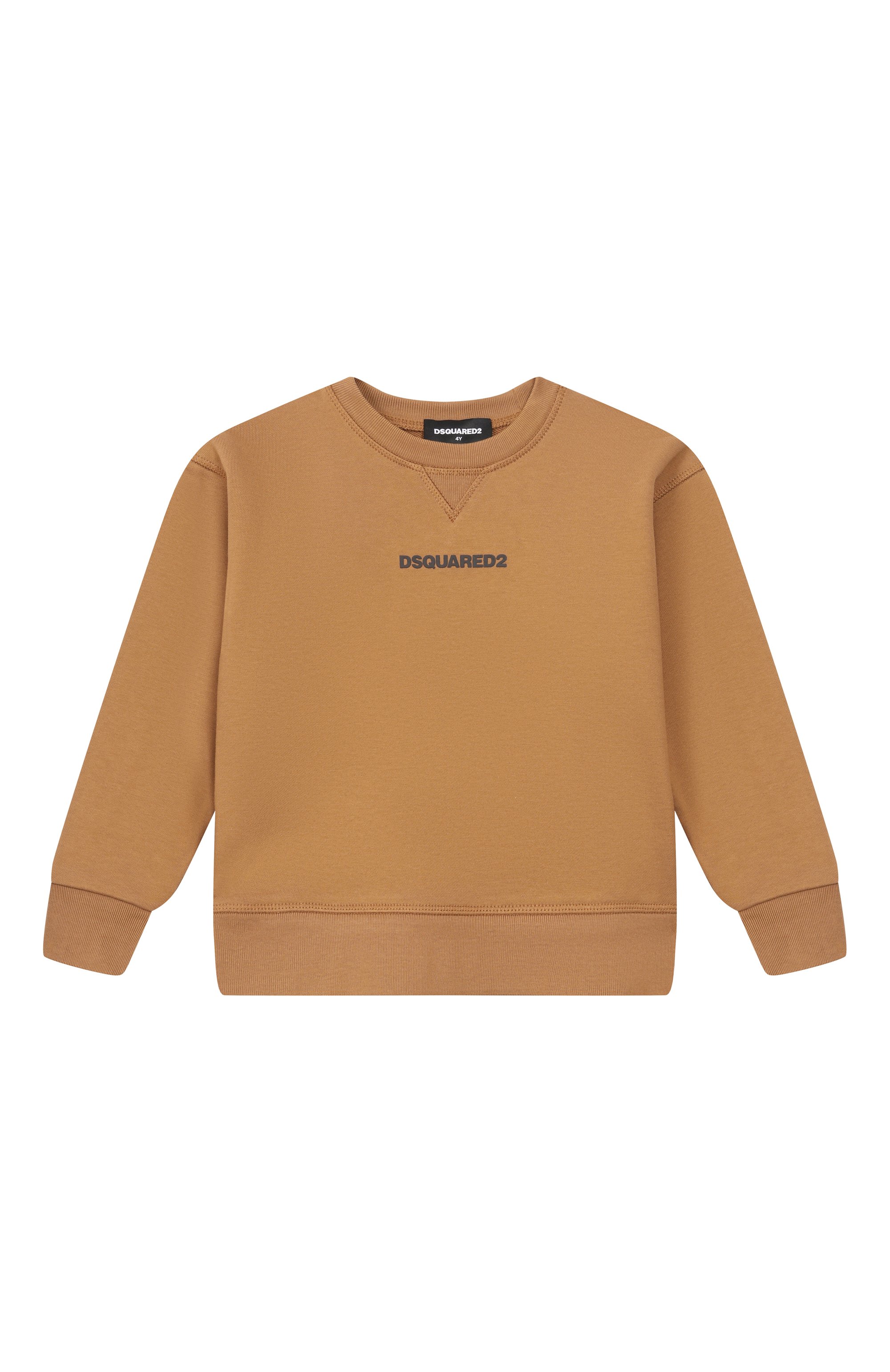 Хлопковый свитшот DSQUARED2 коричневого цвета по цене 18150 руб., арт. DQ2739/D0094, фото 1 Хлопковый свитшот DSQUARED2, арт. DQ2739/D0094, фото 1