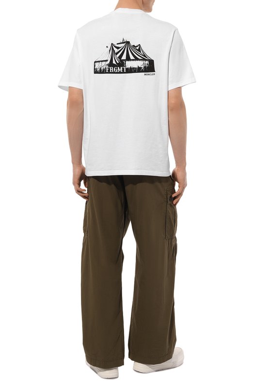 Хлопковая футболка Circus 7 Moncler FRGMT Hiroshi Fujiwara Moncler Genius 8C000-03-M2353 Белый  8C000-03-M2353 Фото 2