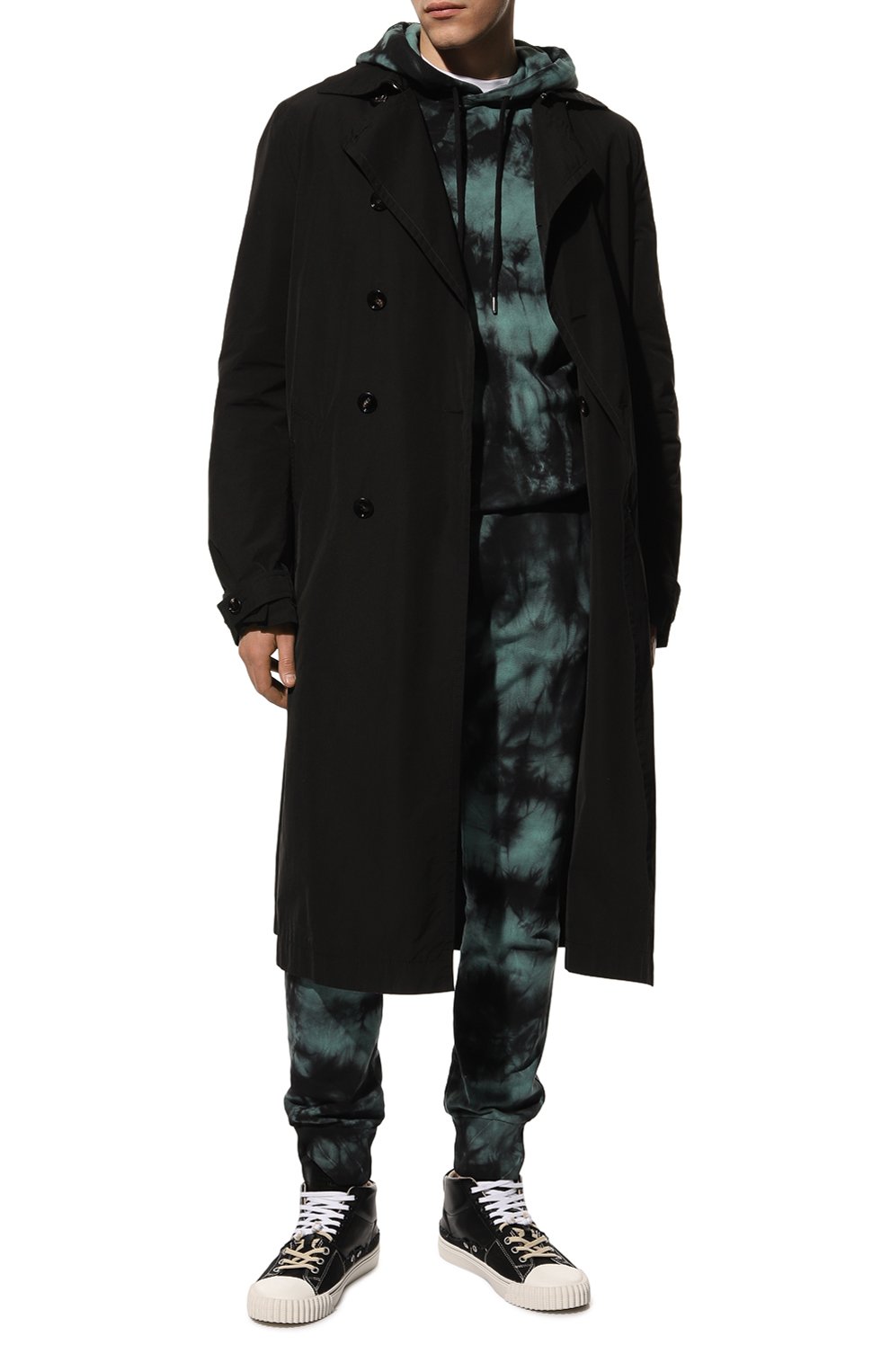 Хлопковое худи DRIES VAN NOTEN бирюзового цвета по цене 44900 руб., арт. 222-021121-5612, фото 2 Хлопковое худи DRIES VAN NOTEN, арт. 222-021121-5612, фото 2