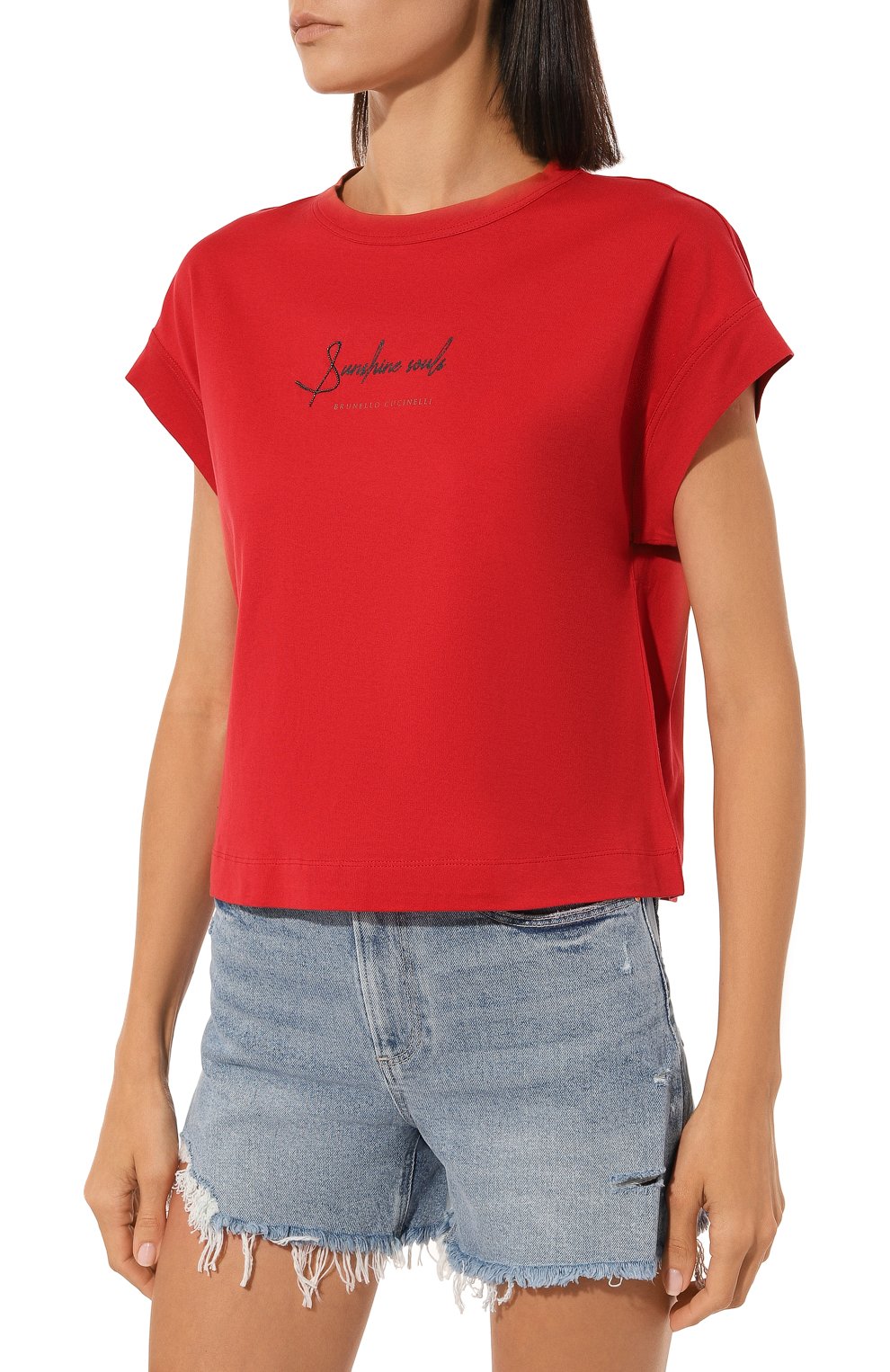 Хлопковая футболка BRUNELLO CUCINELLI, арт. MP045BX910, фото 3