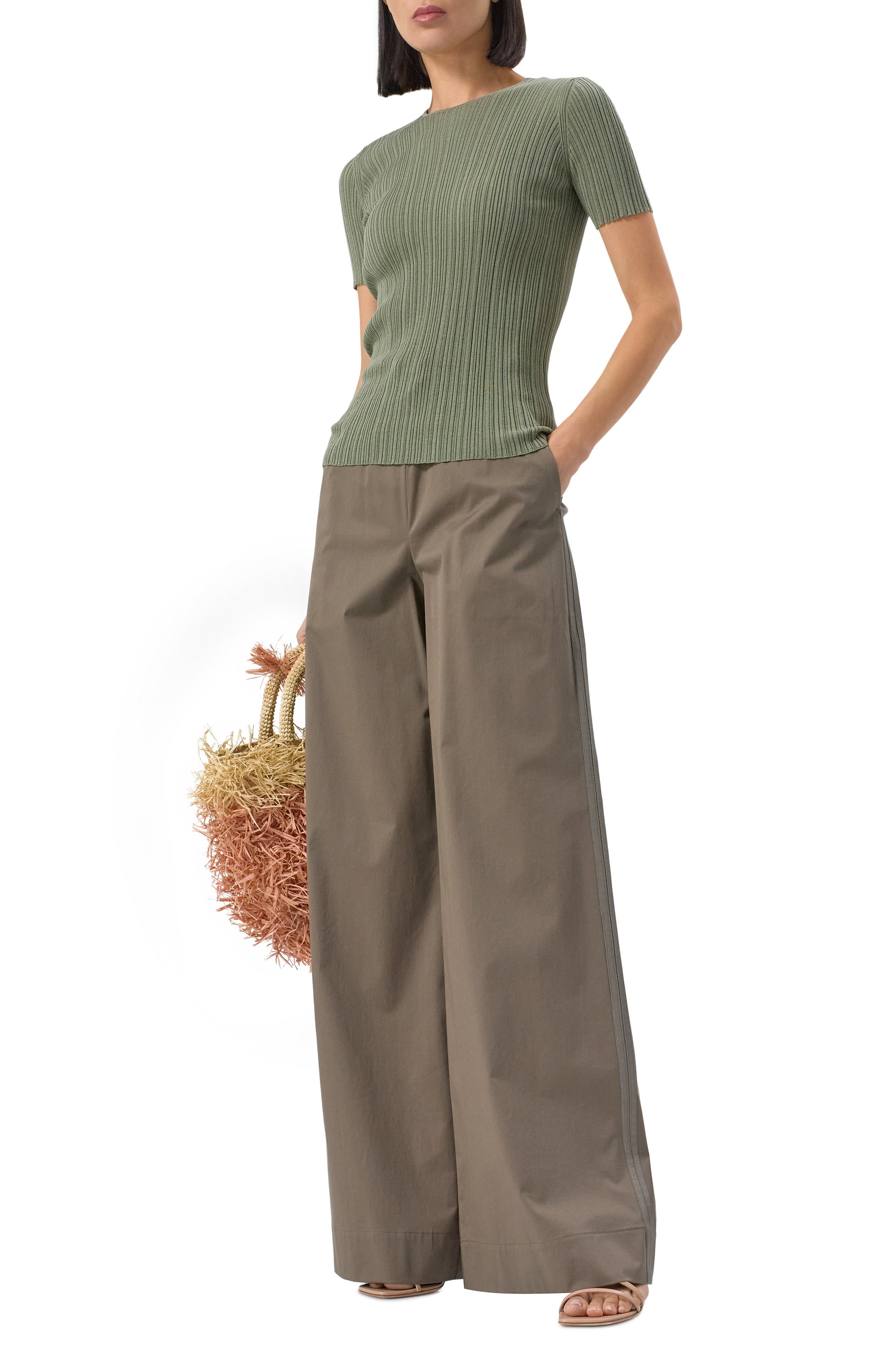 Хлопковые брюки LORENA ANTONIAZZI, арт. P2556PA65A/4818, фото 2