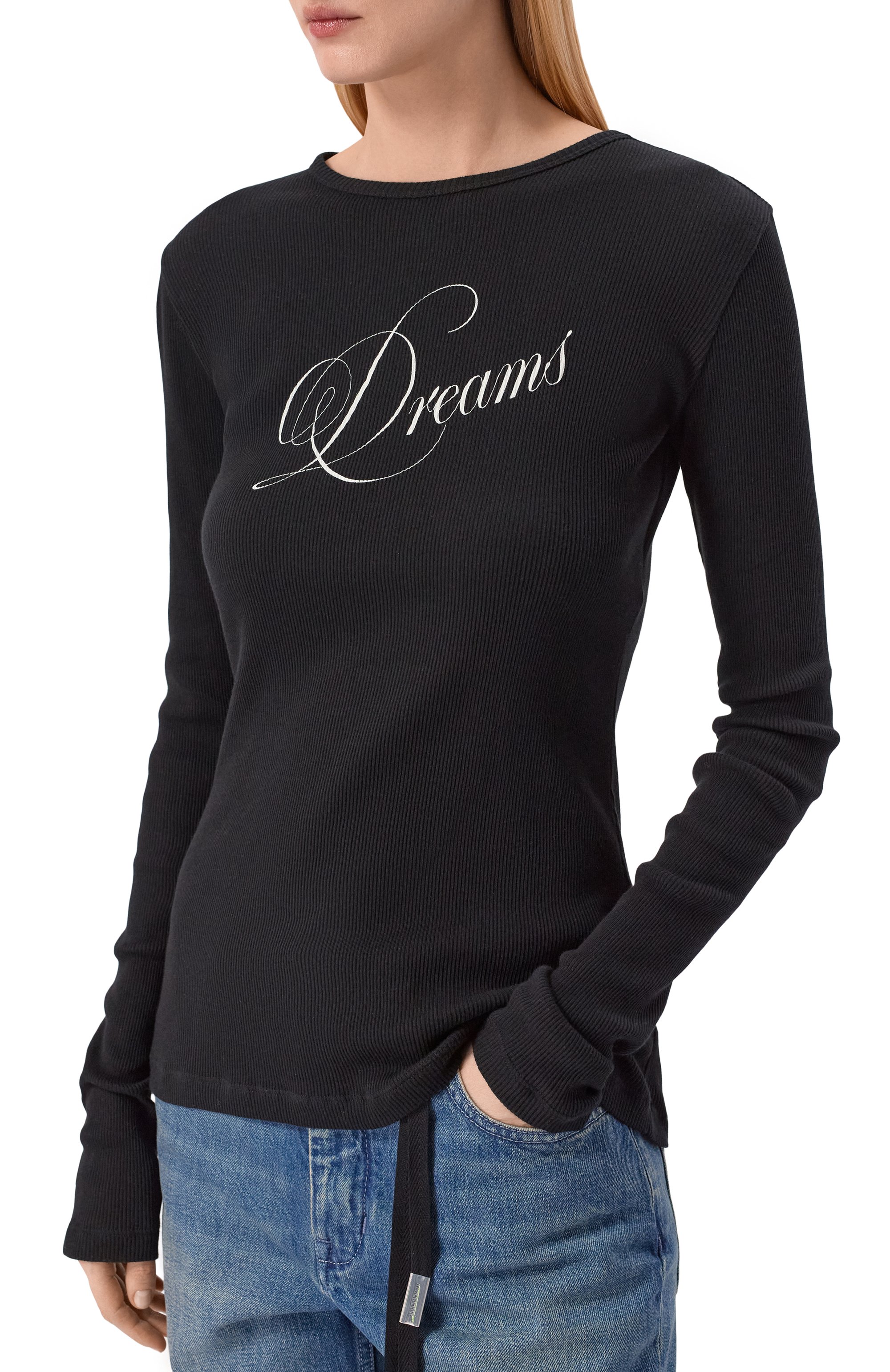 Хлопковый лонгслив ANN DEMEULEMEESTER, арт. B0013833/FA659, фо то 3