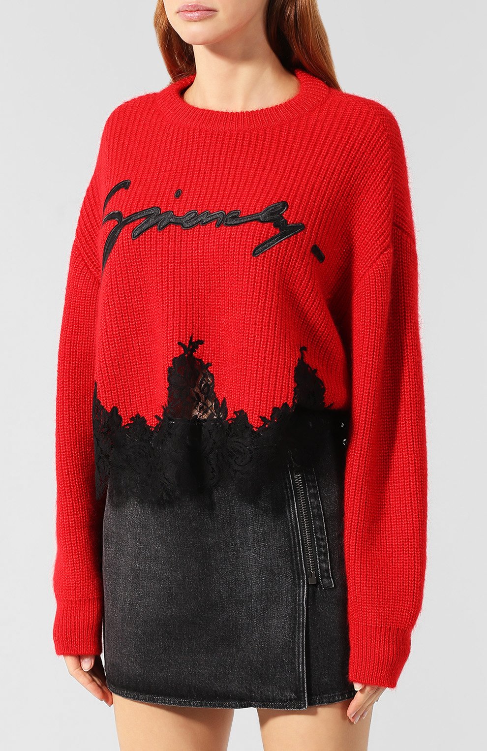 Свитер GIVENCHY красного цвета по цене 99500 руб., арт. BW90764Z53, фото 3 Свитер GIVENCHY, арт. BW90764Z53, фото 3