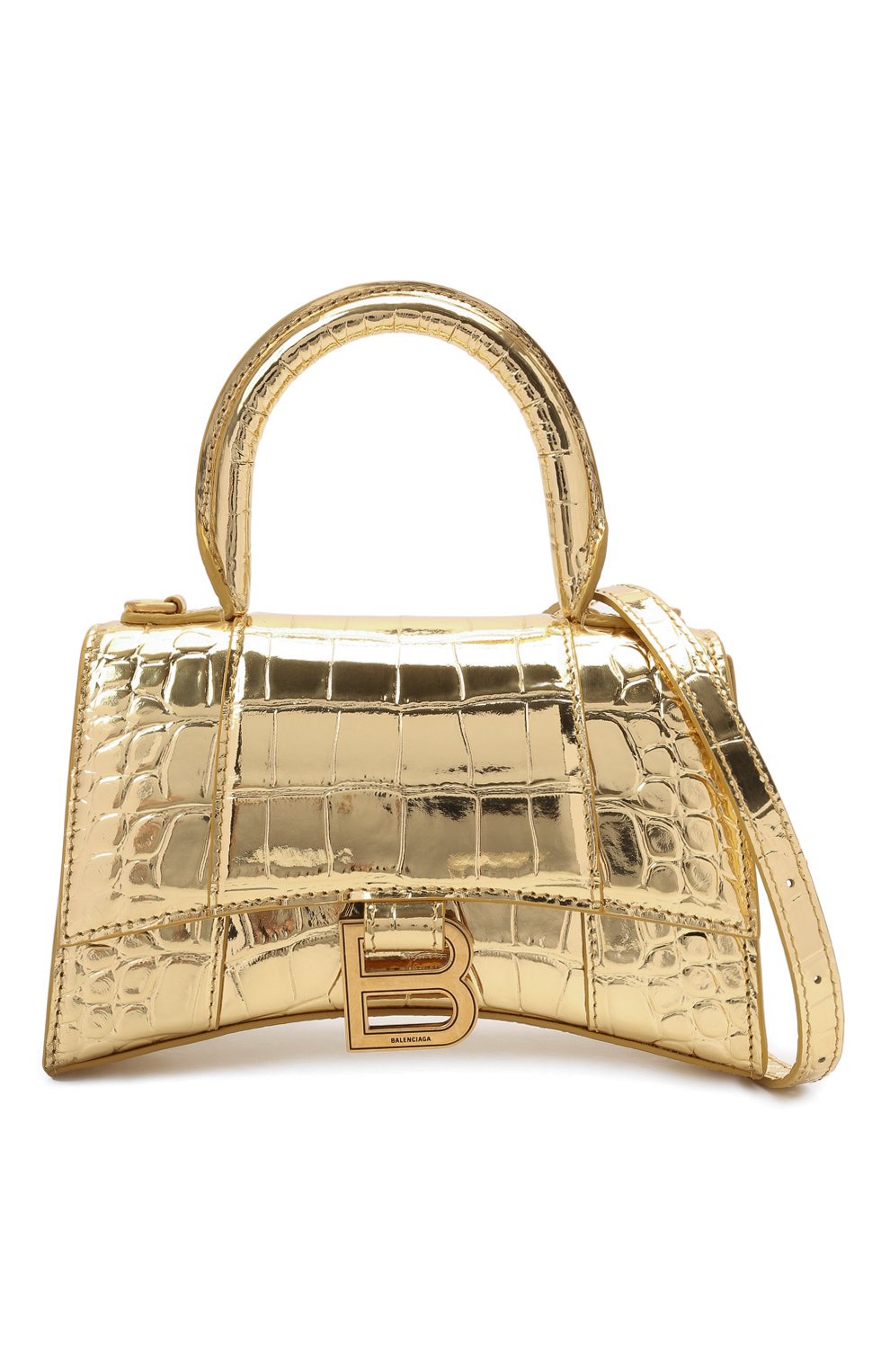 Сумка hourglass xs BALENCIAGA золотого цвета по цене 187500 руб., арт. 592833/1S49M, фото 6 Сумка hourglass xs BALENCIAGA, арт. 592833/1S49M, фото 6