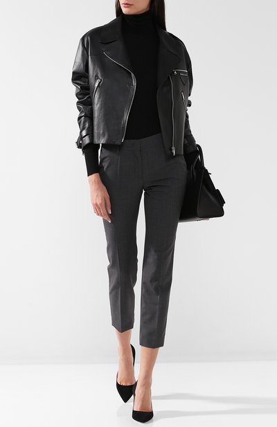 Однотонная водолазка из смеси шерсти и шелка PRADA, арт. P26295-1RZR-F0002, фото 2