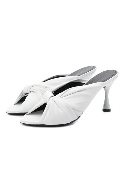 Кожаные мюли drapy BALENCIAGA, арт. 617574/WA2M0, фото 1