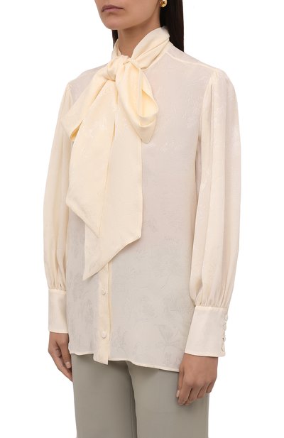 Шелковая блузка GUCCI, арт. 652112/ZAGNU, фото 3