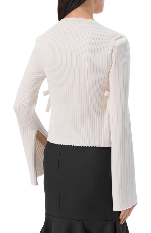 Пуловер из вискозы Nina Ricci 26PMPU005/ML0597 Кремовый  26PMPU005/ML0597 Фото 4