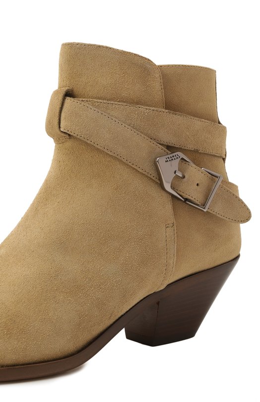Замшевые ботильоны Deivy Isabel Marant B00181FA/C1A03S Бежевый  B00181FA/C1A03S Фото 7