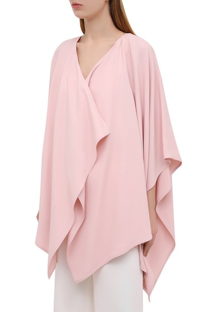 Накидка VALENTINO розового цвета по цене 134000 руб., арт. VB3CG22065C, фото 3 Накидка VALENTINO, арт. VB3CG22065C, фото 3