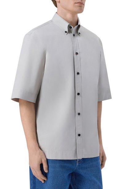 Хлопковая рубашка BOTTEGA VENETA, арт. 852469/V6CV0, фото 3