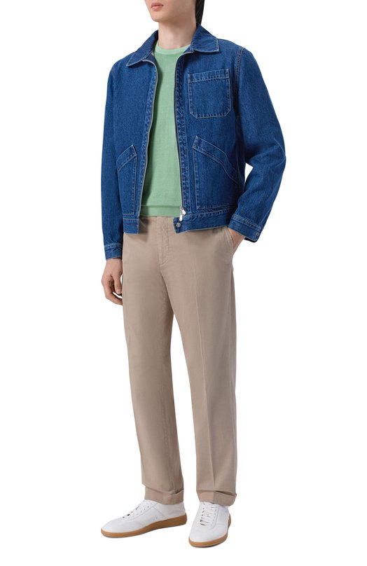 Хлопковый джемпер Andrea Campagna M5426-8051 Зелёный  M5426-8051 Фото 2