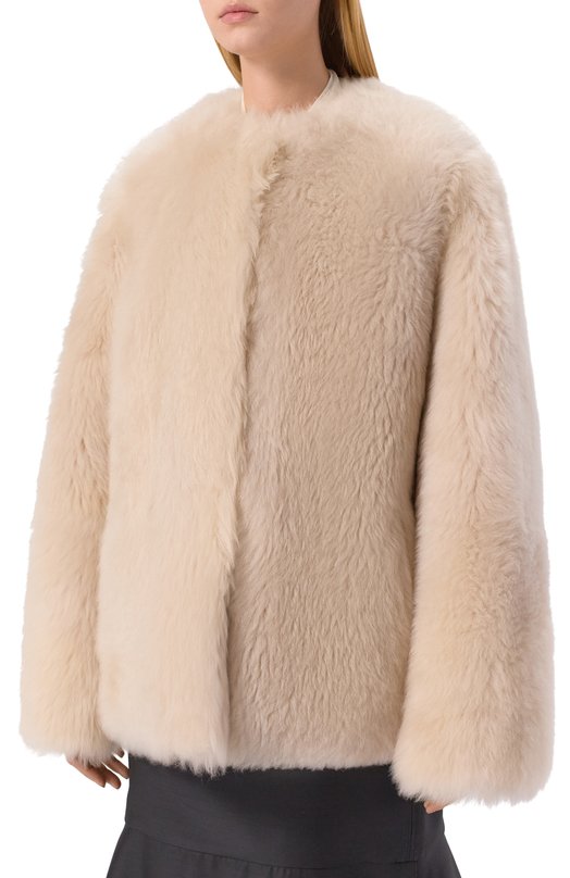 Шуба из овчины Zeynep Arcay FW25JK02 Бежевый  FW25JK02 Фото 3