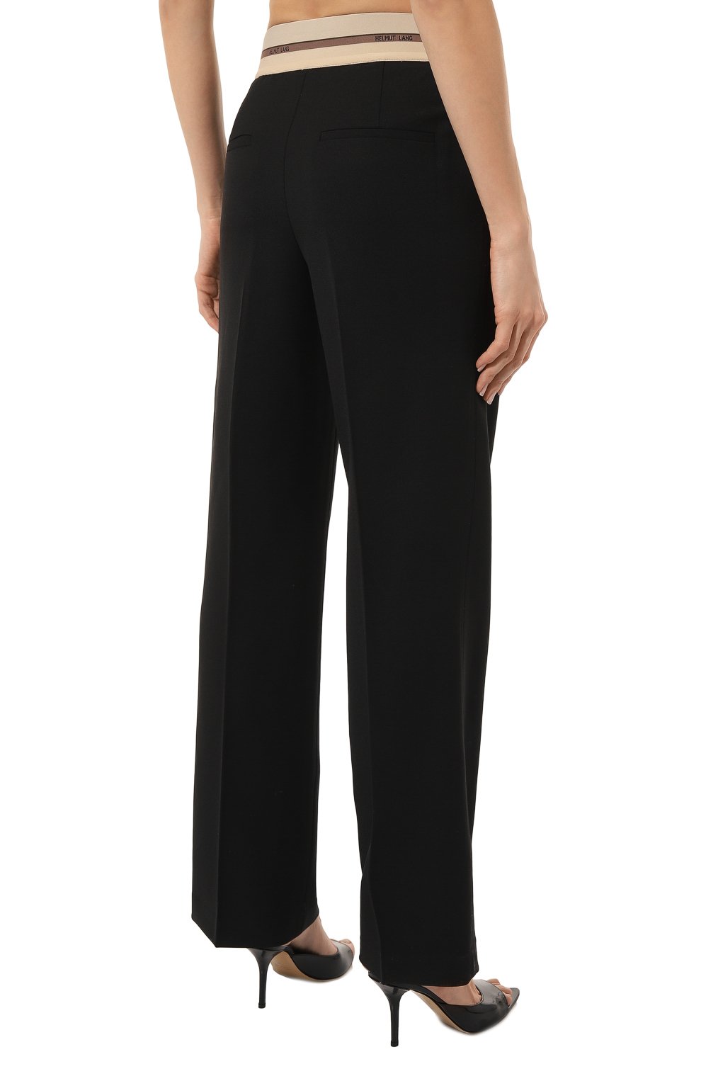 Брюки HELMUT LANG черного цвета по цене 51200 руб., арт. M05HW207, фото 4 Брюки HELMUT LANG, арт. M05HW207, фото 4