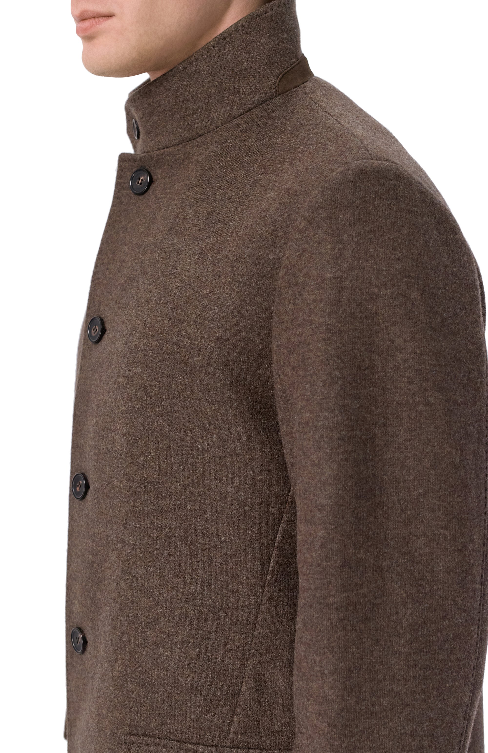 Кашемировое пальто LORO PIANA темно-коричневого цвета по цене 693500 руб., арт. FAF4702, фото 5 Кашемировое пальто LORO PIANA, арт. FAF4702, фото 5