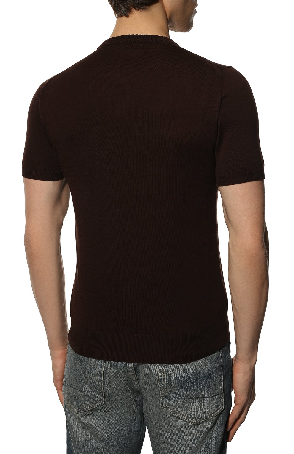 Хлопковый джемпер IL BORGO CASHMERE темно-коричневого цвета по цене 34350 руб., арт. 55-854M0DG0, фото 4 Хлопковый джемпер IL BORGO CASHMERE, арт. 55-854M0DG0, фото 4