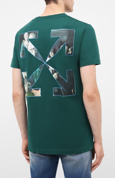 Хлопковая футболка OFF-WHITE, арт. 0MAA027E20JER0085710, фото 4