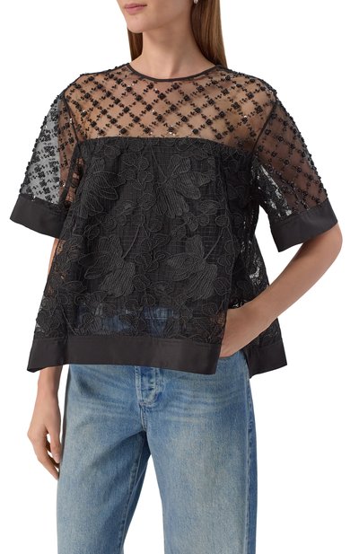 Топ 3.1 PHILLIP LIM черного цвета по цене 78800 руб., арт. P251-217100LA, фото 3 Топ 3.1 PHILLIP LIM, арт. P251-217100LA, фото 3