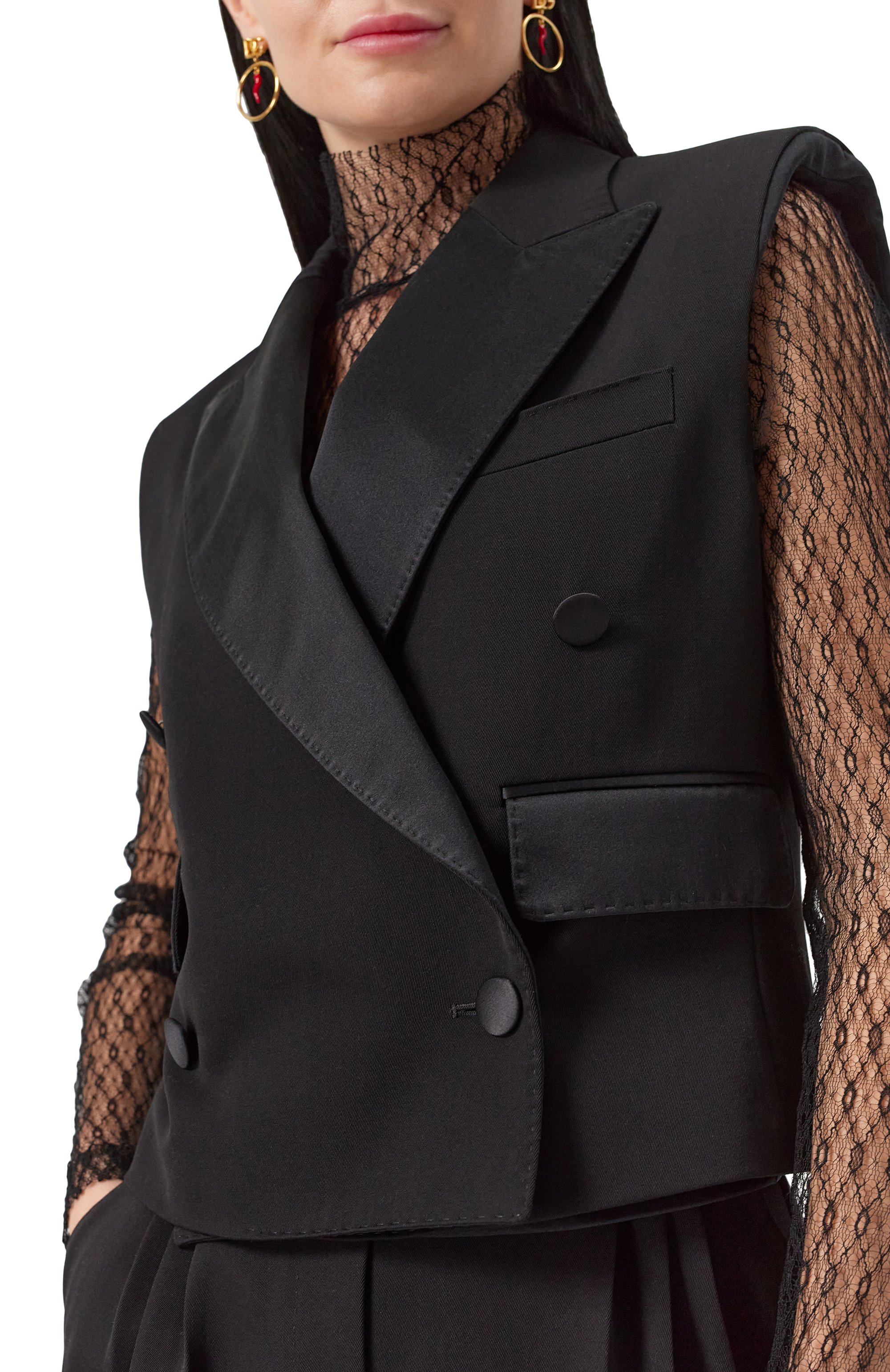 Жилет из шерсти и шелка DOLCE & GABBANA, арт. F29FTT/FU21E, фото 5