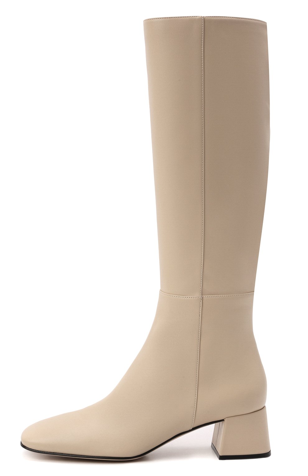 Кожаные сапоги SERGIO ROSSI кремового цвета по цене 133000 руб., арт. A97020-MNAN07, фото 4 Кожаные сапоги SERGIO ROSSI, арт. A97020-MNAN07, фото 4