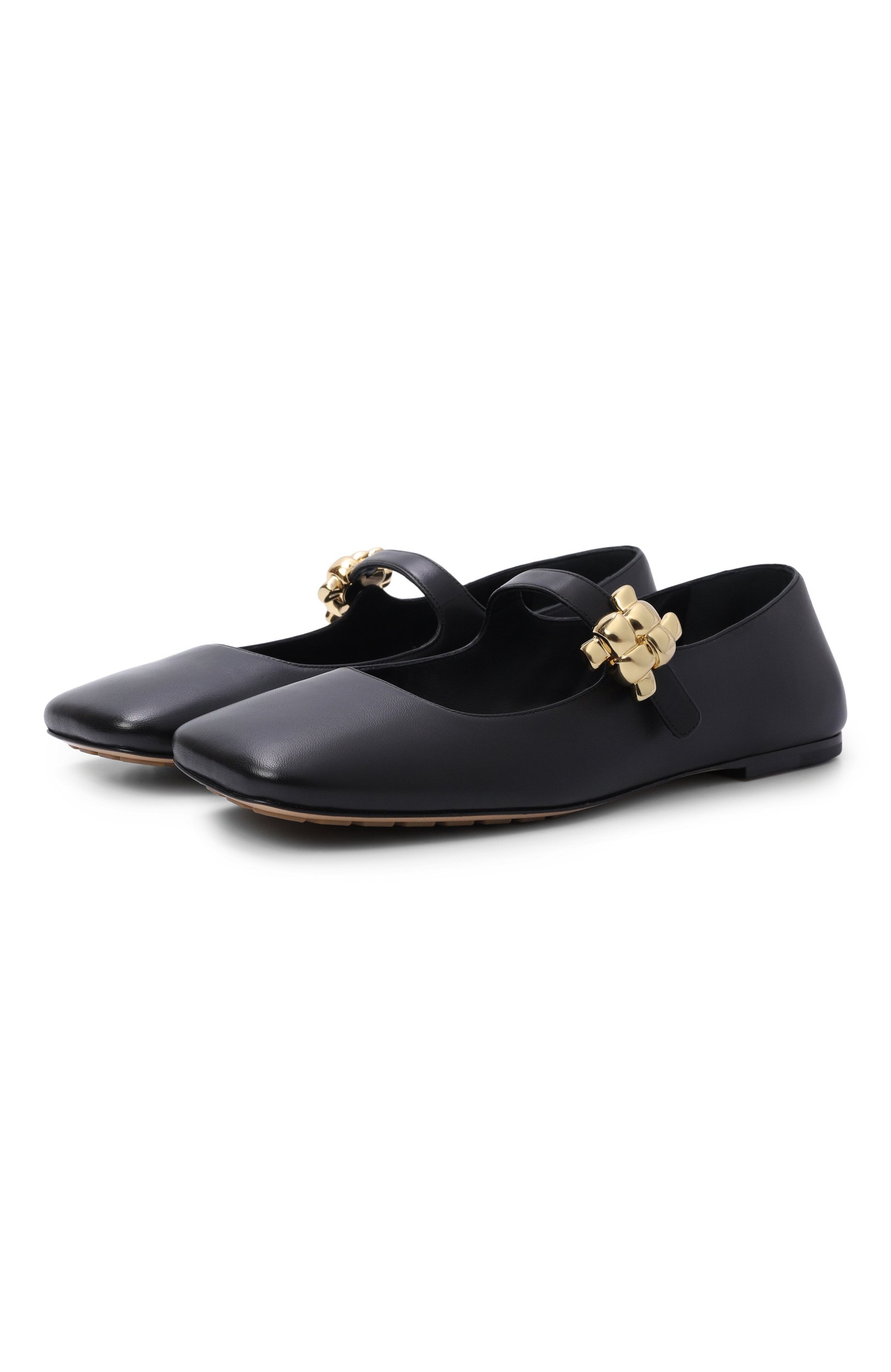 Кожаные балетки charlotte mary-jane BOTTEGA VENETA, арт. 876223/VBSD0_001, фото 1