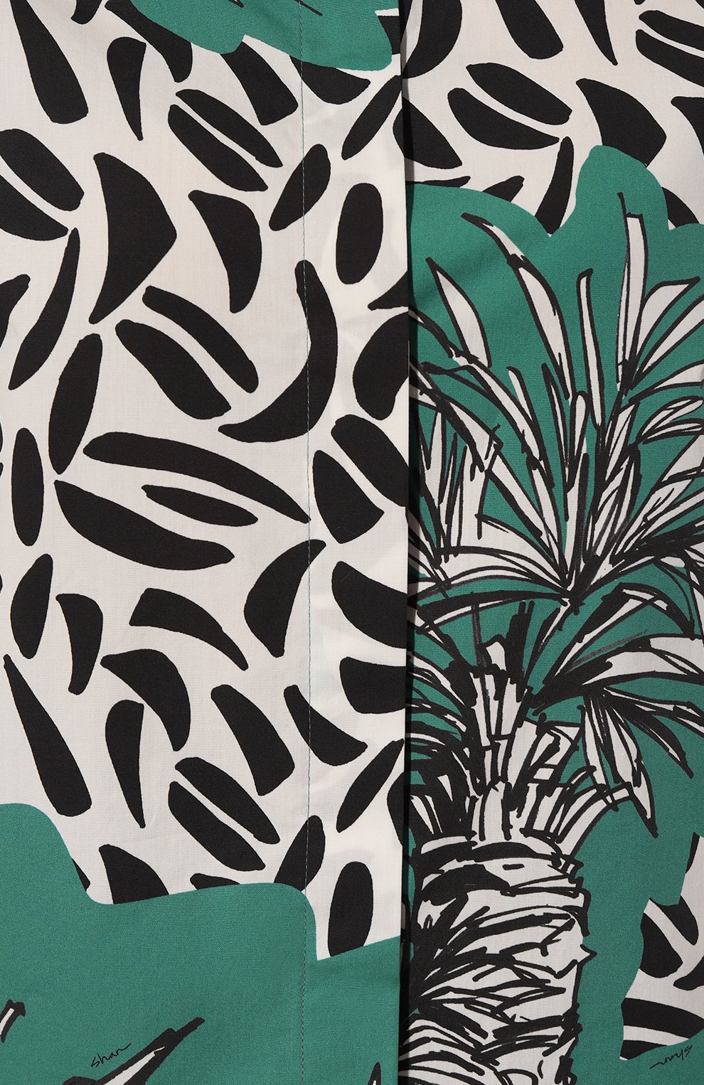 Хлопковая рубашка SHAN зеленого цвета по цене 65810 руб., арт. 42506-83, фото 5 Хлопковая рубашка SHAN, арт. 42506-83, фото 5