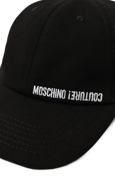 Хлопковая бейсболка MOSCHINO черного цвета по цене 23550 руб., арт. A9223/8266, фото 3 Хлопковая бейсболка MOSCHINO, арт. A9223/8266, фото 3