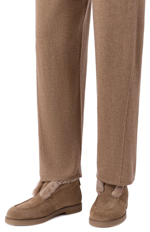 Замшевые ботинки 12 STOREEZ 134253 Бежевый  134253 Фото 2