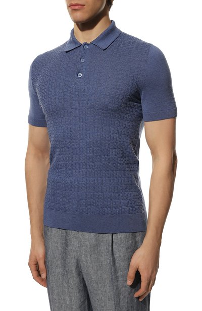 Поло из шелка и хлопка IL BORGO CASHMERE, арт. 57-1090-M0DG0, фото 3