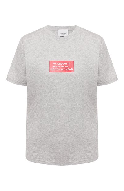 Женская хлопковая футболка BURBERRY, арт. 8017285
