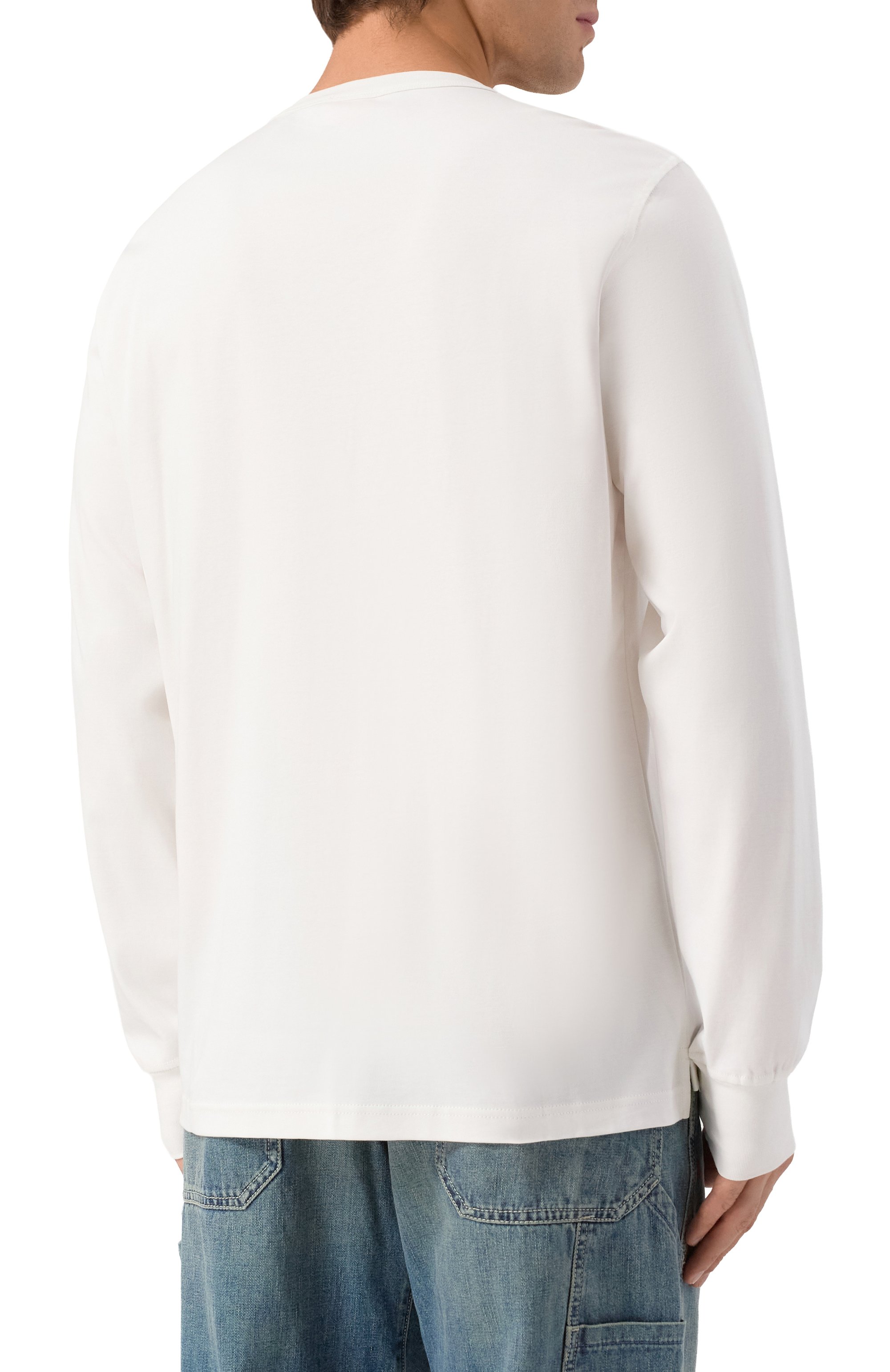 Хлопковый лонгслив DIESEL, арт. A18142/0AIJU, фото 4