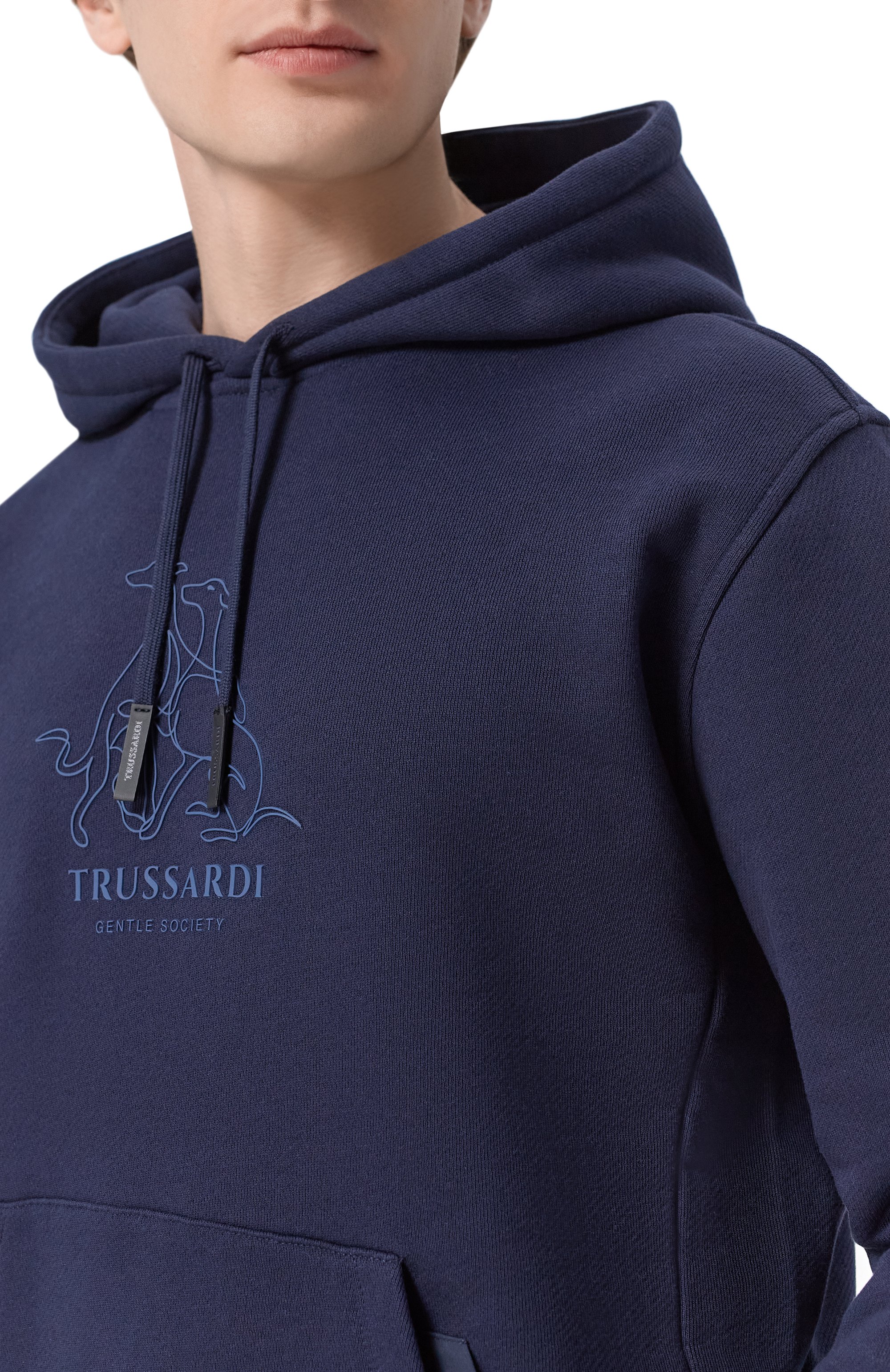 Хлопковое худи TRUSSARDI, арт. G8218000117N, фото 5