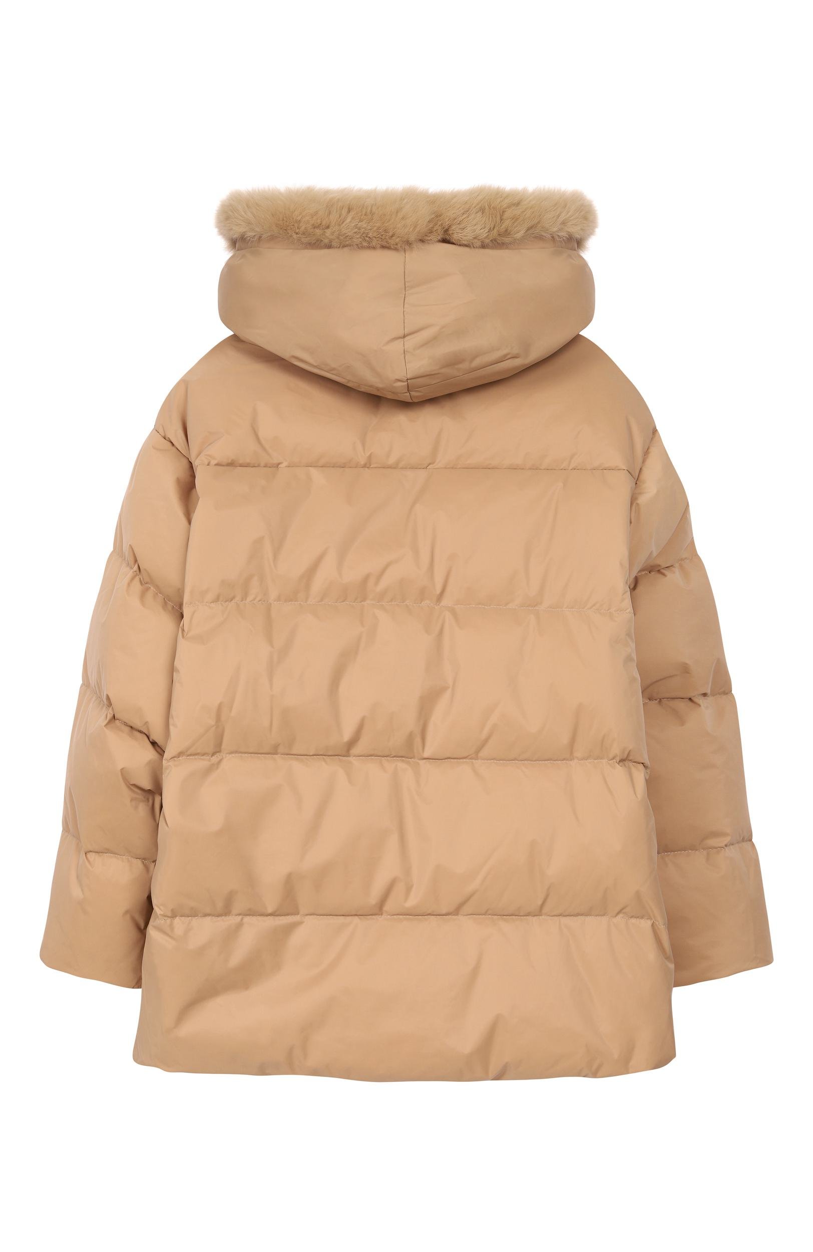 Пуховик с отделкой из кролика YVES SALOMON ENFANT, арт. 27WEM009XXD0XW, фото 2